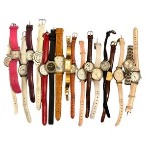 Bundle of 18 Women’s Watches Preowned Parts/Repair